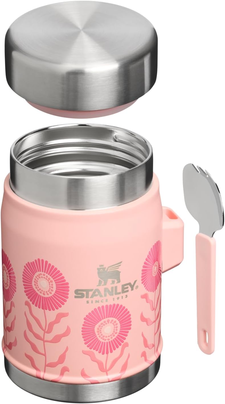 STANLEY Tarro de comida clásico y tenedor de 14 onzas, recipiente d...