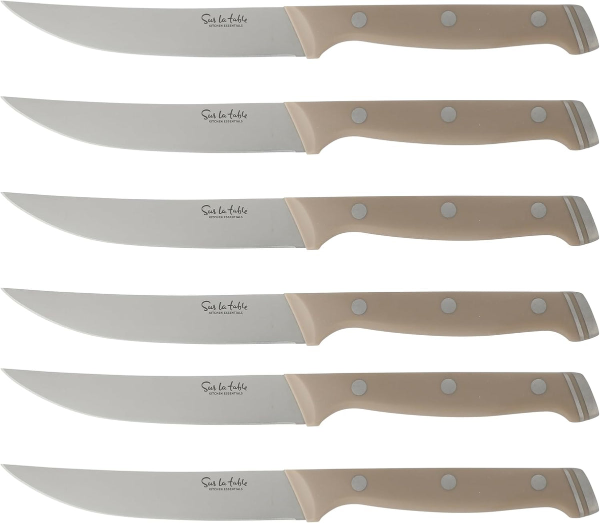 Sur La Table Kitchen Essentials - Juego de cuchillos con bloque, cu...