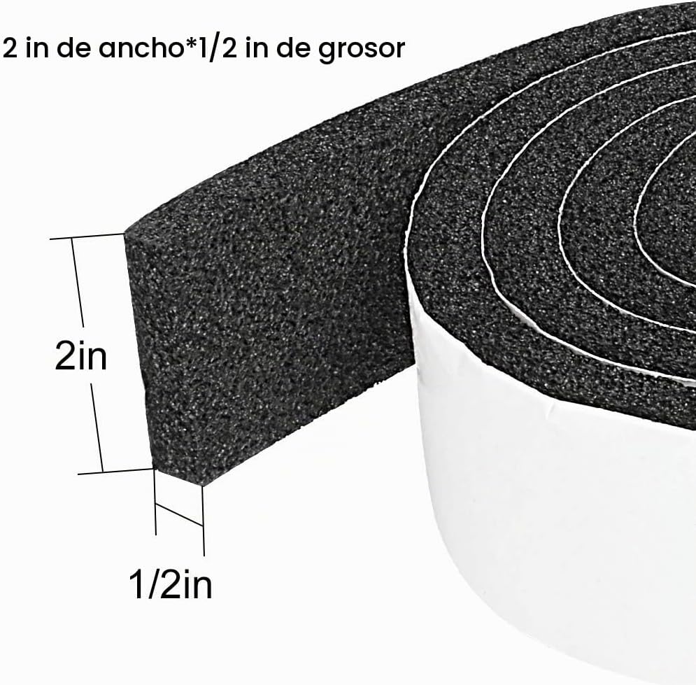 2 Rollos de 2 Pulgadas de Ancho x 1\/2 Pulgada de Grosor Cinta de S...