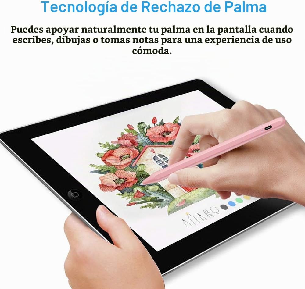 Lápiz óptico para iPad (2026-2018) con rechazo de palma de carga rá...