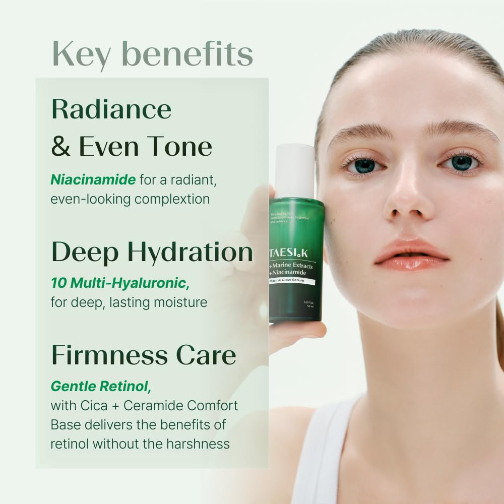 Suero facial con niacinamida, retinol y ácido hialurónico, piel de...