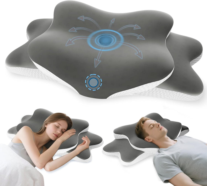 Almohada cervical para alivio del dolor de cuello y hombros, almoha...