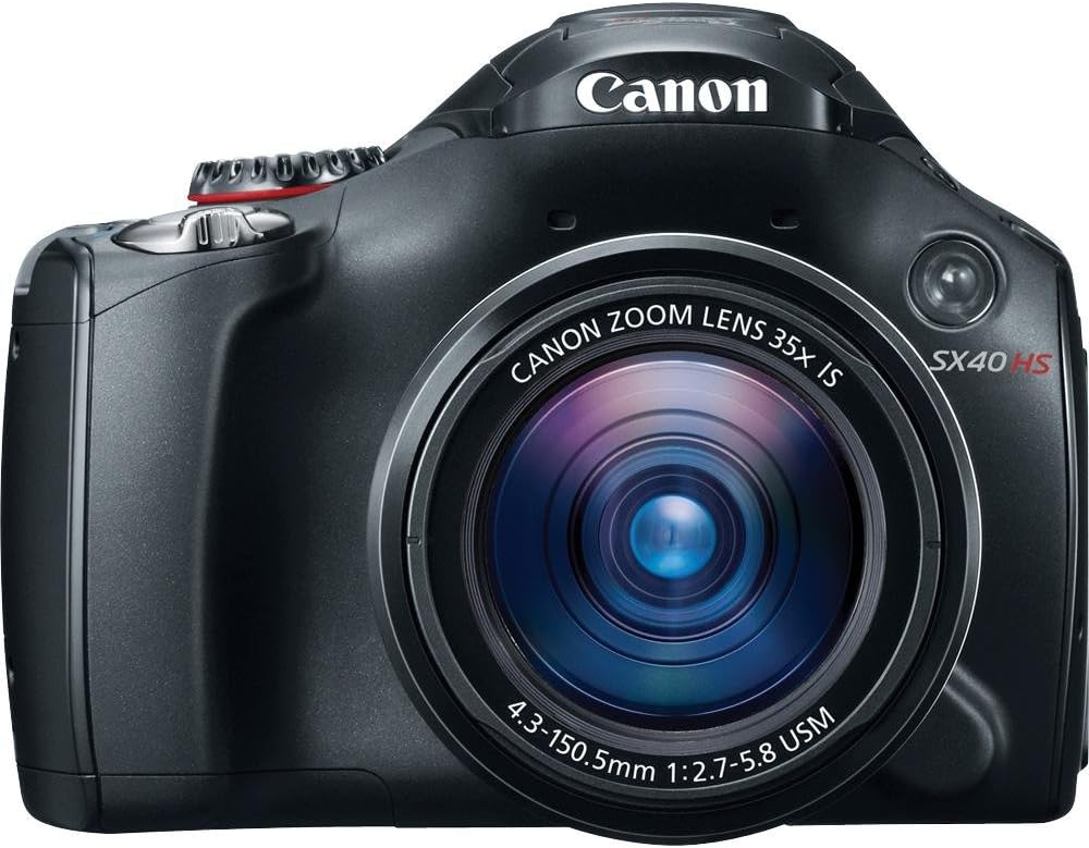 Cámara digital Canon SX40 HS, 12.1 MP, zoom con estabilizador óptic...