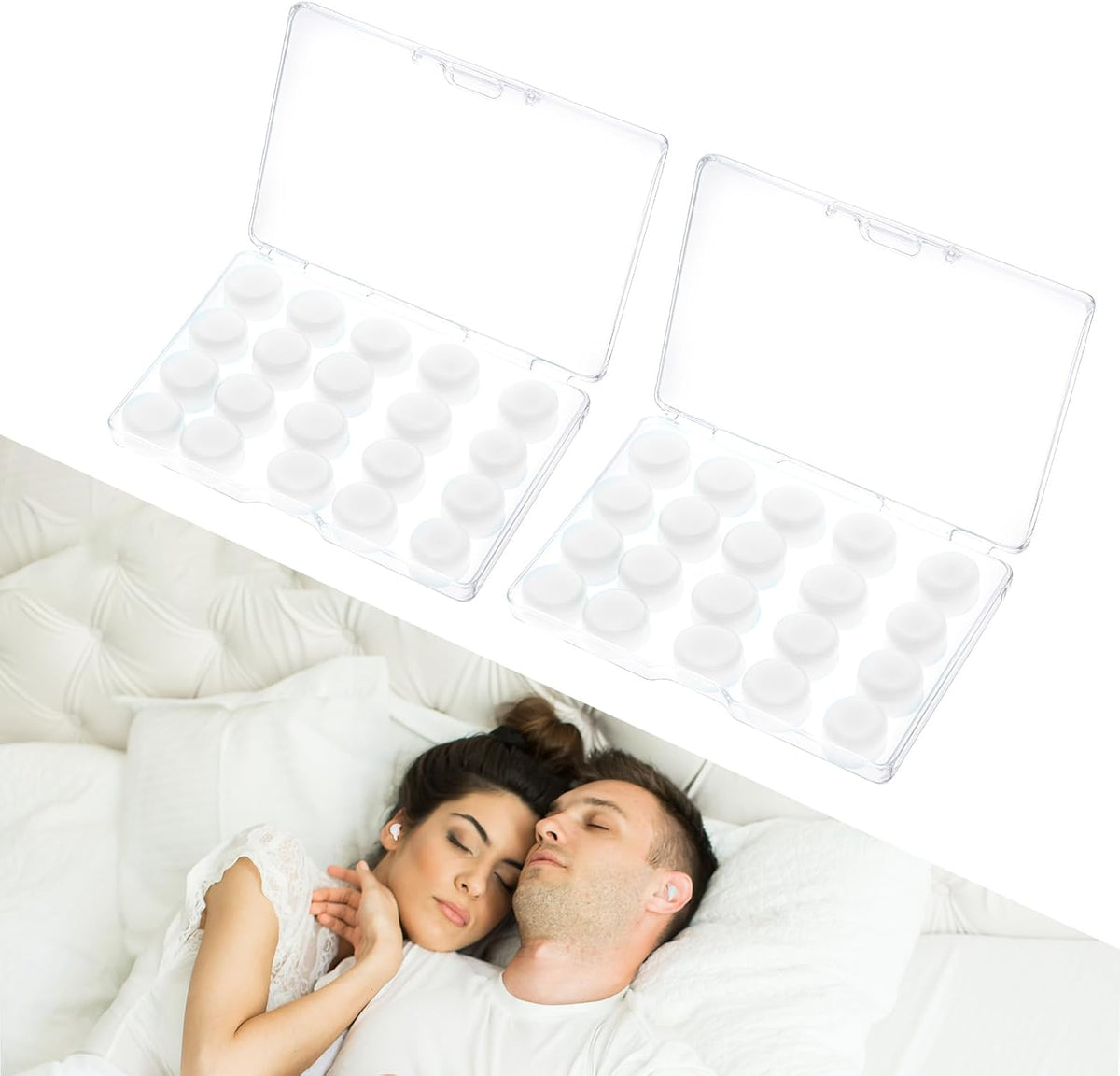 40 tapones para los oídos de silicona, tapones para los oídos de si...