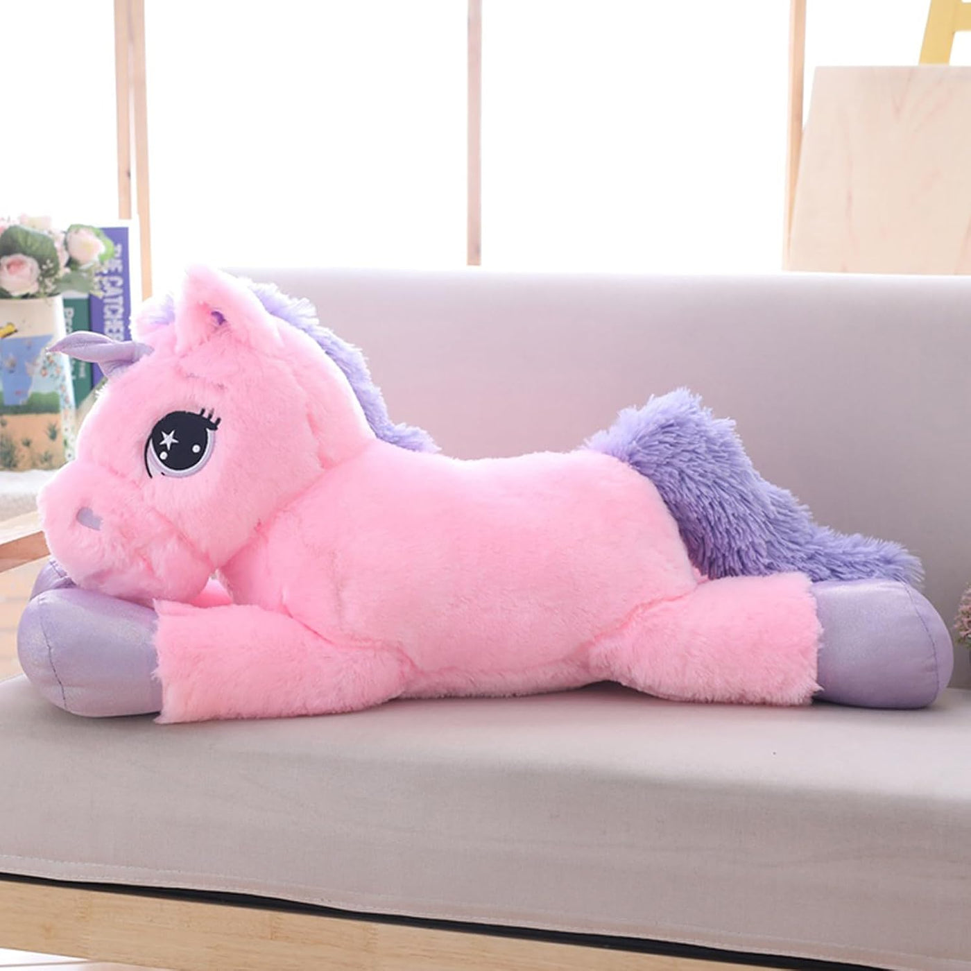 Sofipal Almohada grande de peluche de unicornio \u2013 Juguete de p...
