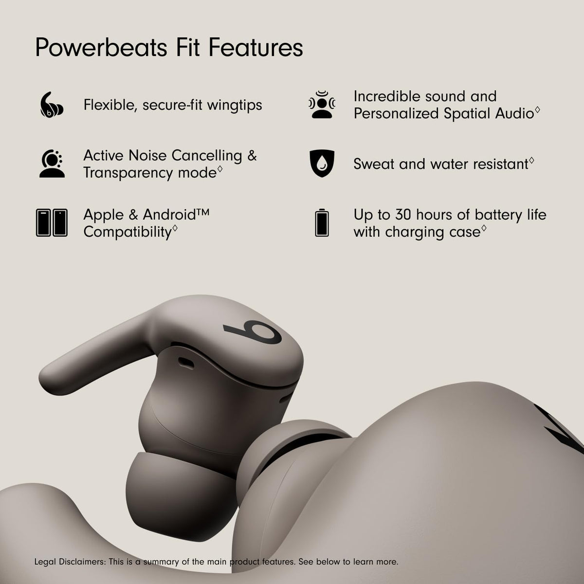 Beats PowerBeats Fit - Auriculares inalámbricos de entrenamiento co...
