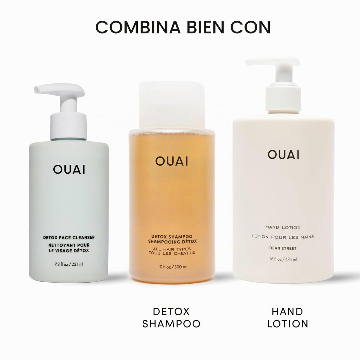 OUAI Limpiador Facial Detox - Limpiador Facial de Limpieza Profunda...