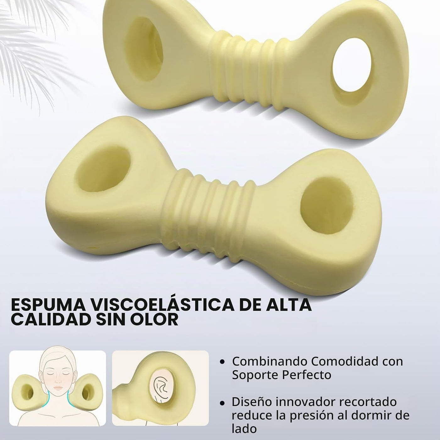 Mixiniso Almohada Cervical para el Cuello, Di Adiós al Dolor de Cue...