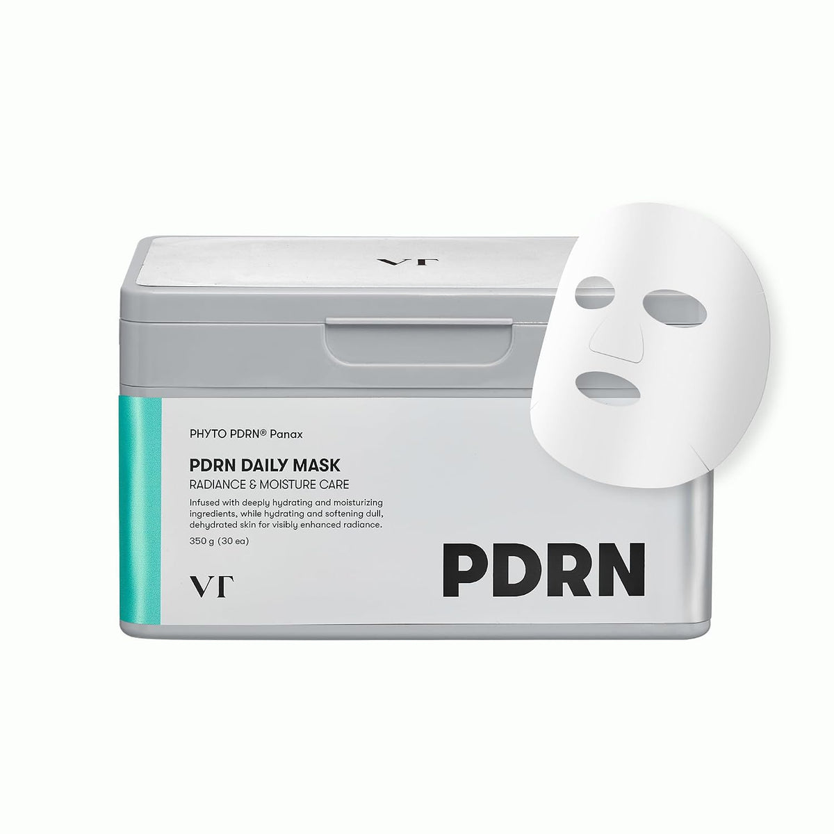 VT COSMETICS PDRN Mascarilla hidratante diaria, 30 hojas | PDRN veg...