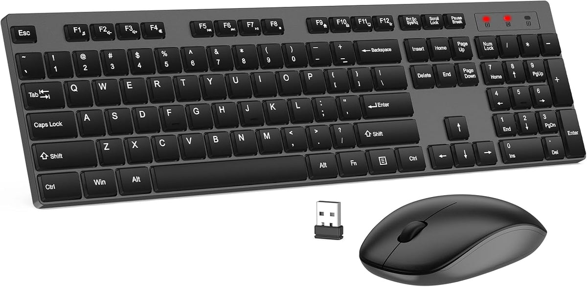 Combo de teclado y mouse inalámbrico, EDJO, teclado y mouse USB ina...