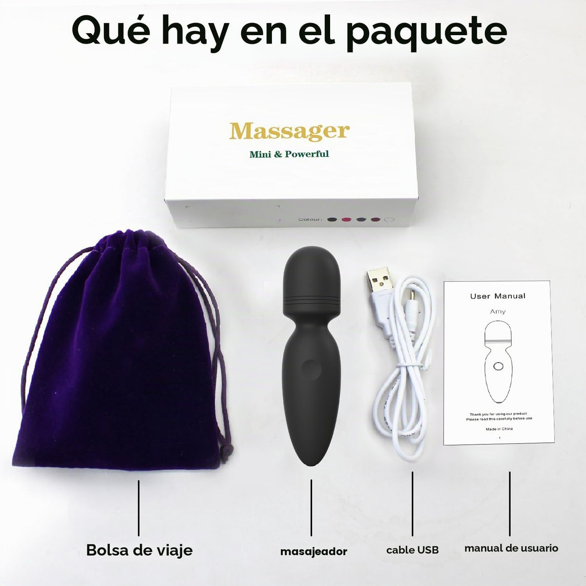 Fuwyiy Mini herramientas de masajeador, pequeño masajeador de mano...