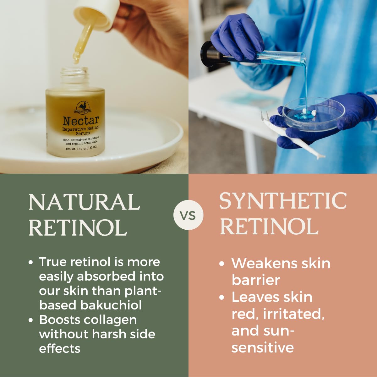 Hearth &amp; Homestead Serum - Néctar Natural Retinol - Aceite de h...