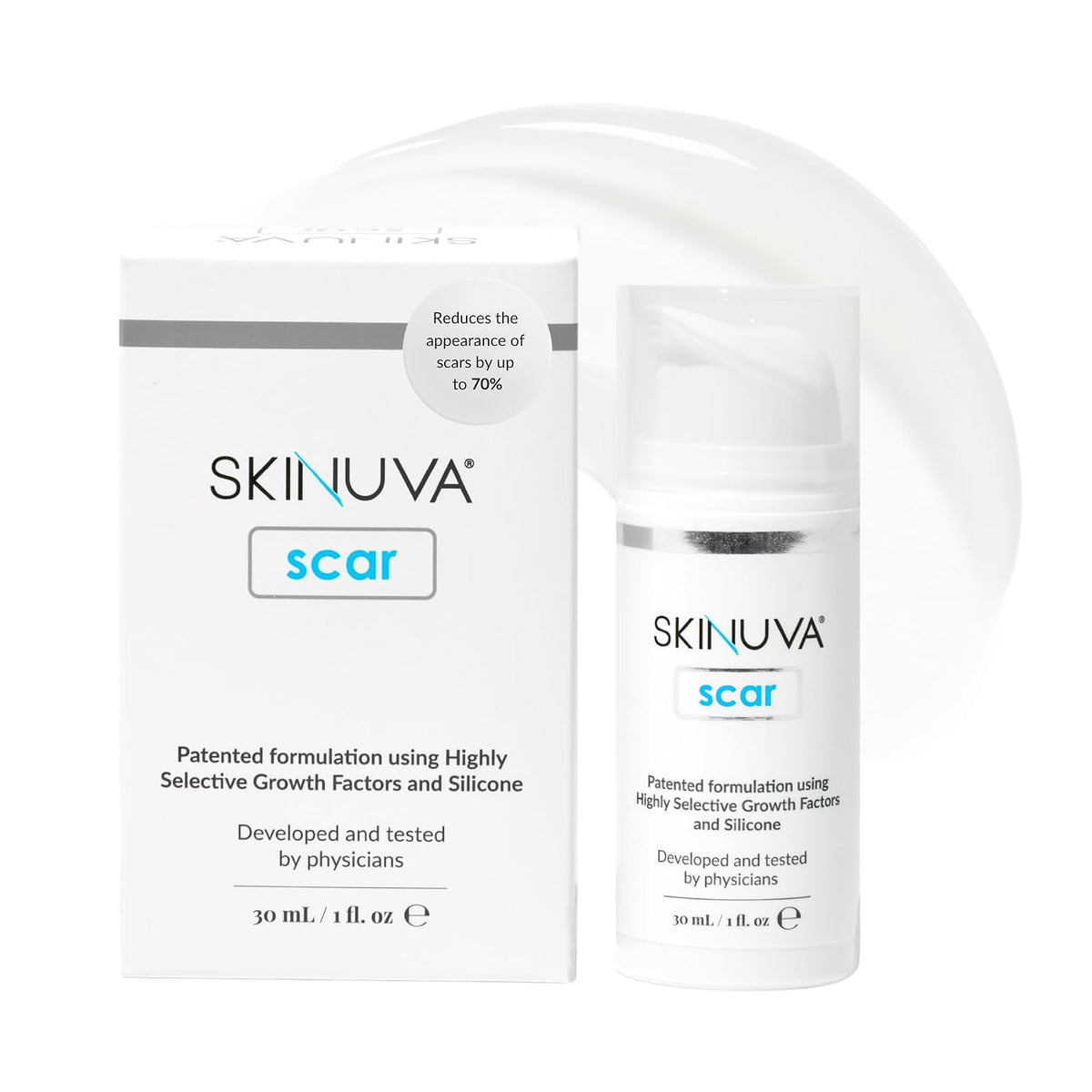 Skinuva® Crema para cicatrices nuevas y viejas (1 oz) | Ayuda a des...