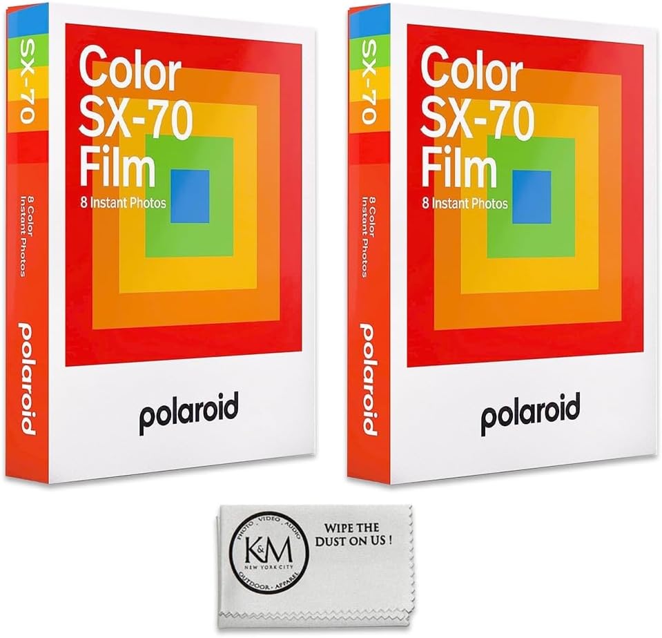 Polaroid Película instantánea brillante Color SX-70 para cámaras Po...