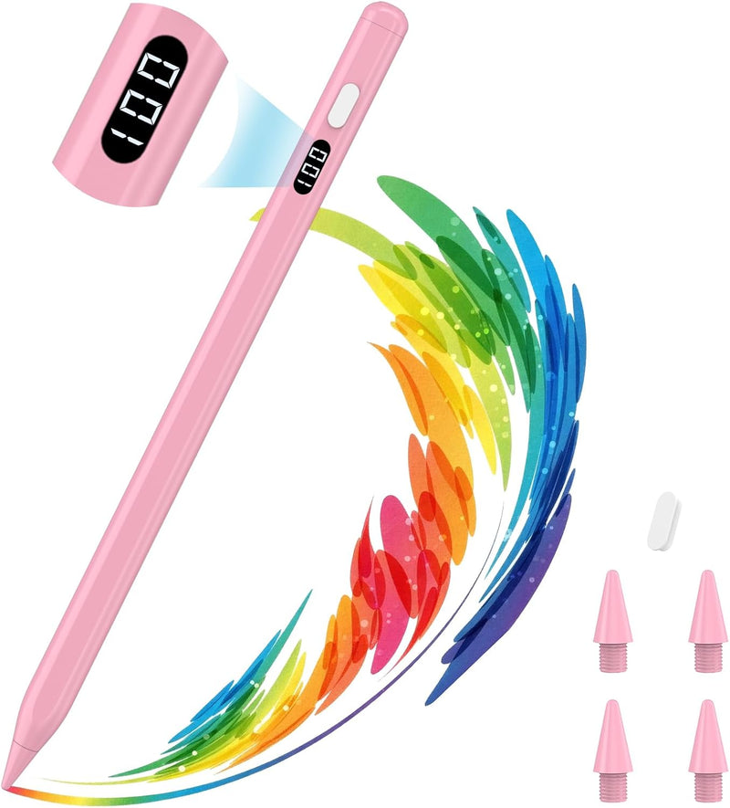 MoKo Stylus Pen para iPad 2018-2026, lápiz de carga USB-C con panta...