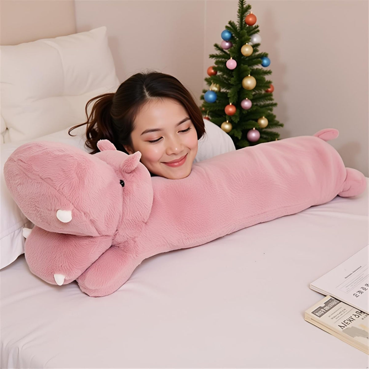 Ryttir Hipopótamo de peluche grande de 40 pulgadas con un 15% más r...