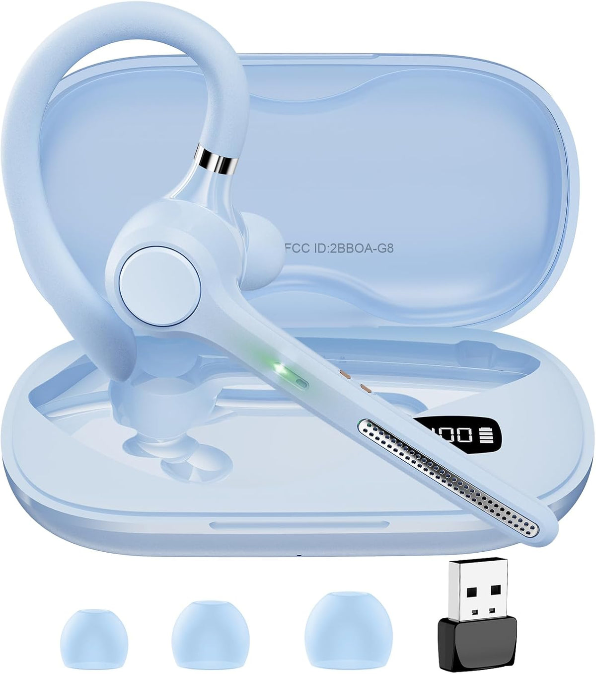 Ngsod Auricular Bluetooth V5.4, auricular inalámbrico USB Dongle co...