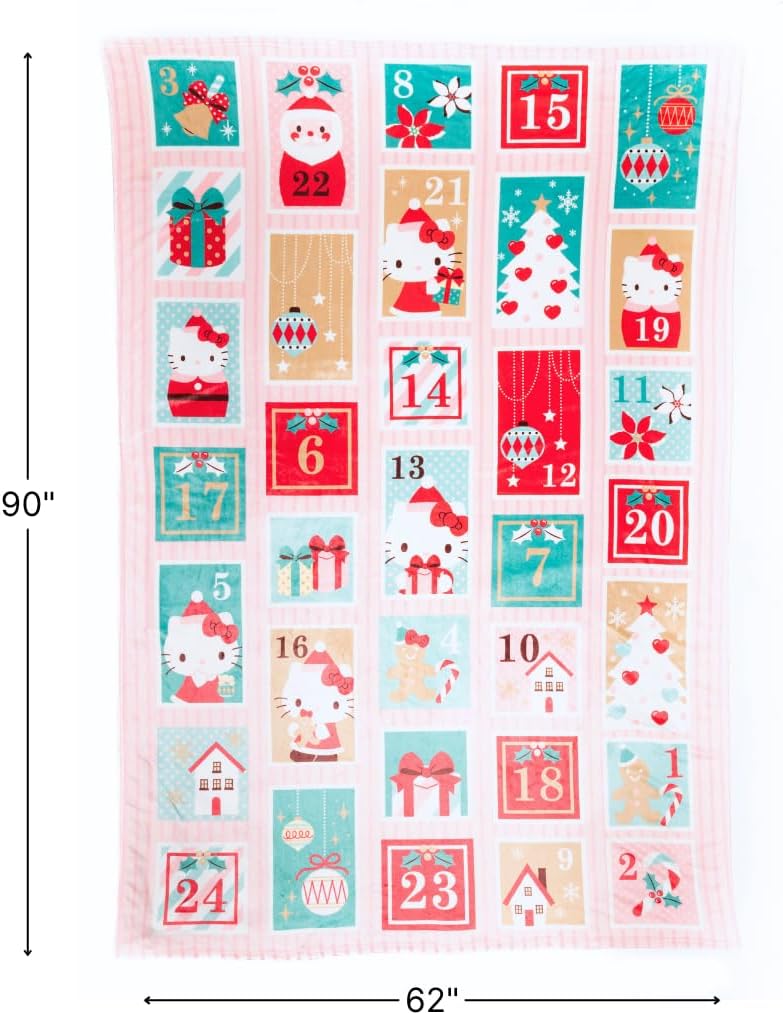 Franco Collectibles Sanrio Hello Kitty Manta de Calendario de Advie...