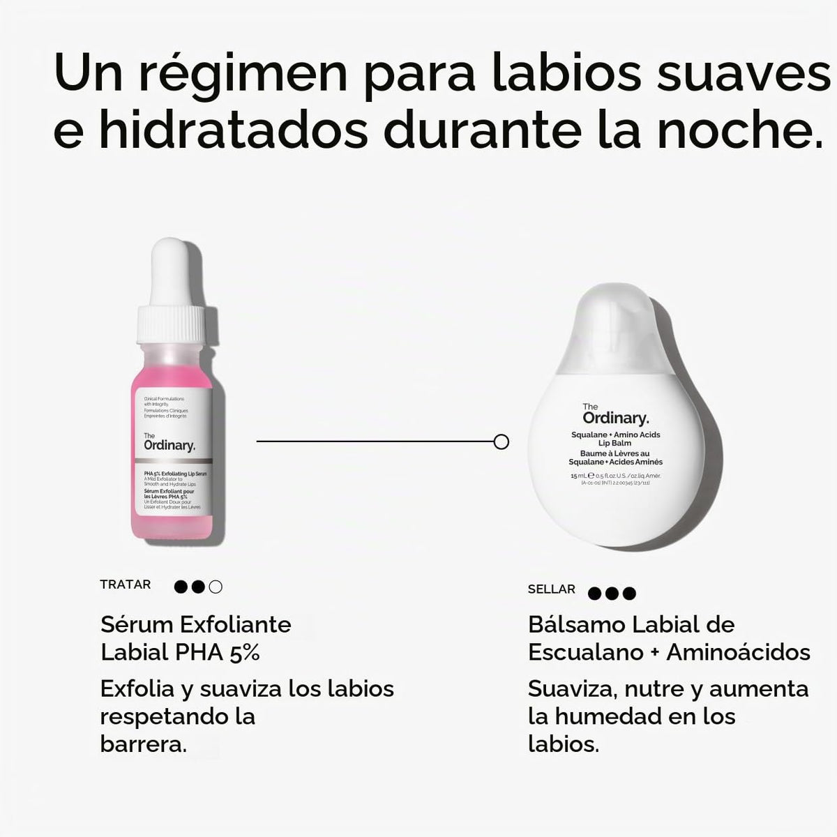 The Ordinary Squalane + Aminoácidos Bálsamo labial hidratante para...