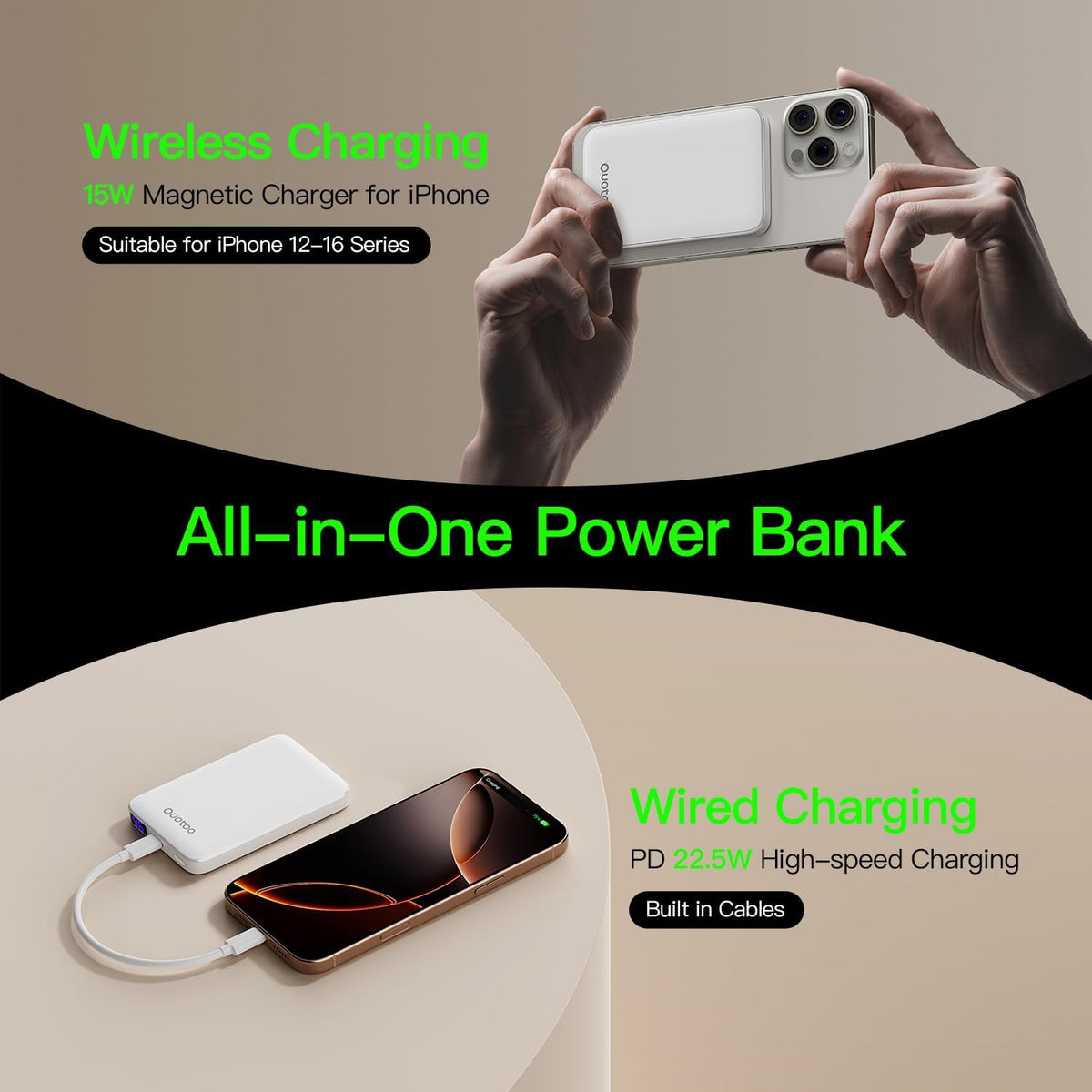 para el cargador portátil Magsafe, banco magnético delgado de la en...