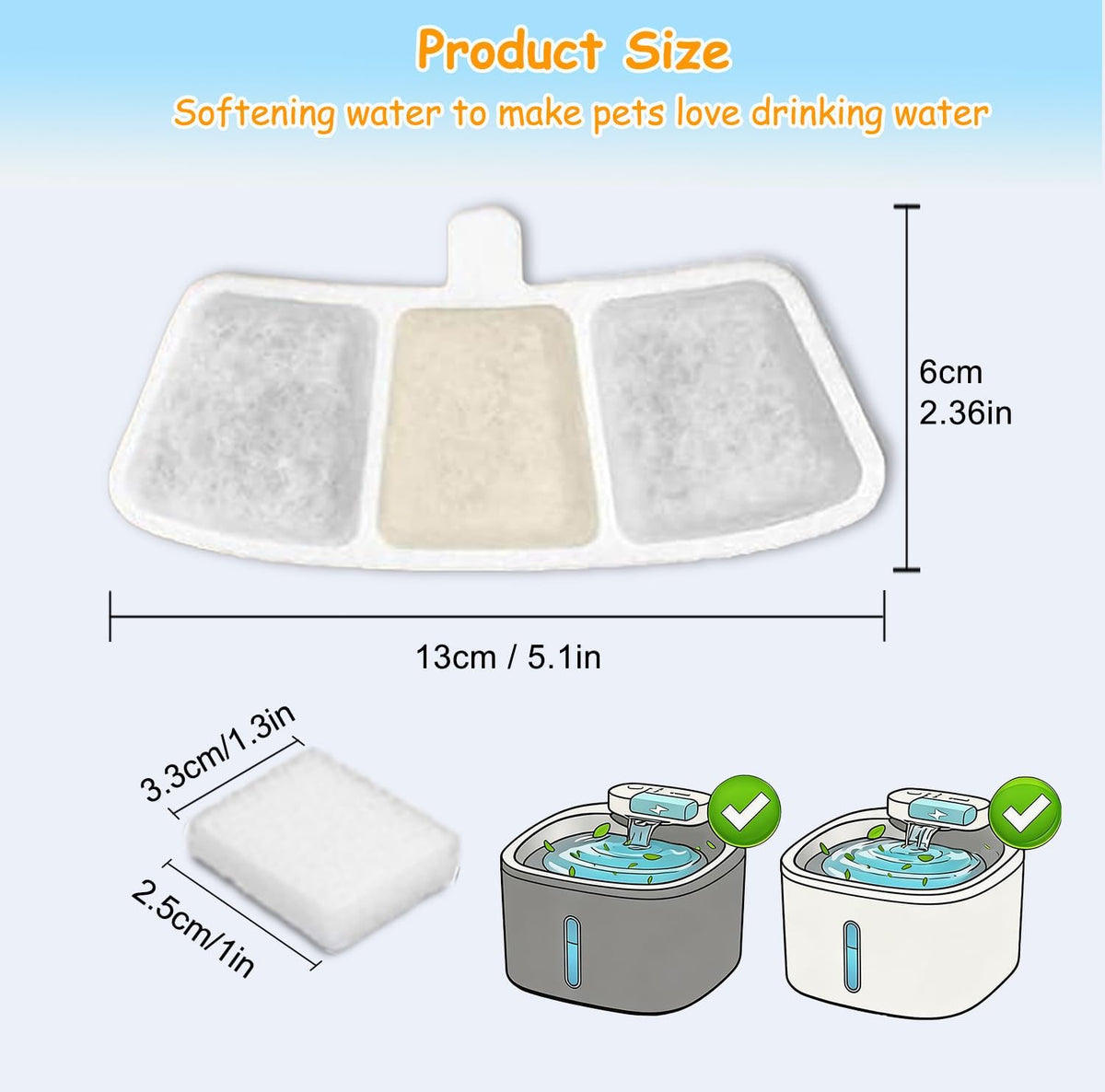 PW04 - Paquete de 12 filtros inalámbricos para fuente de agua dura,...