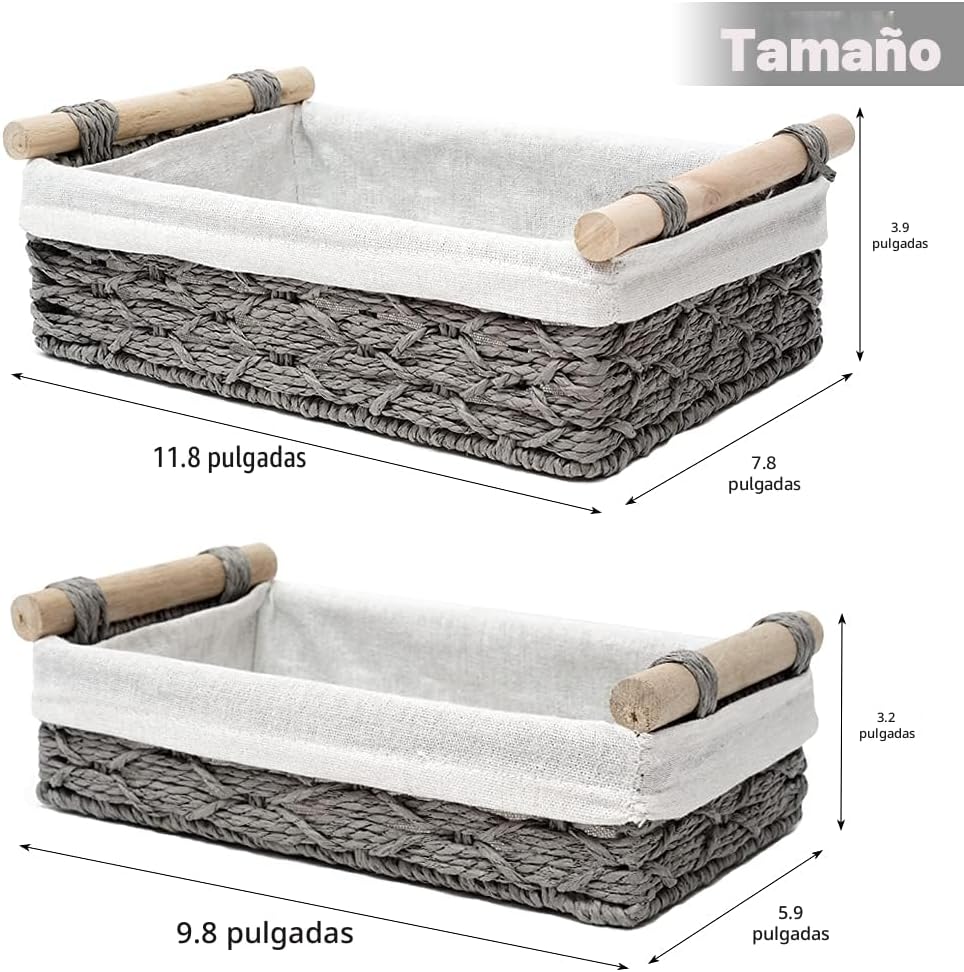 Cesta de almacenamiento para cestas organizadoras para organizar es...