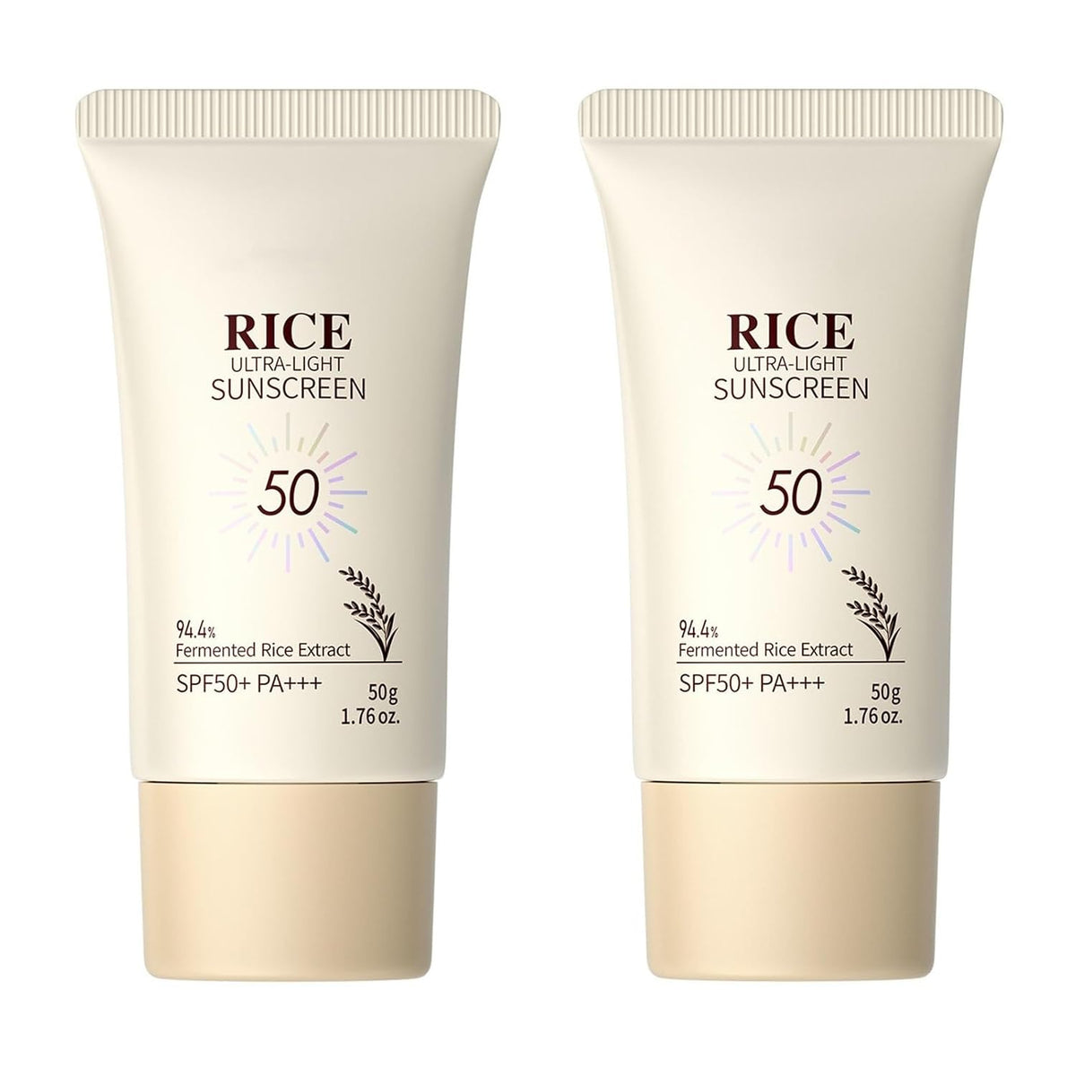 SANZHUAN Hidratante facial de arroz con SPF50+, fórmula mineral de...