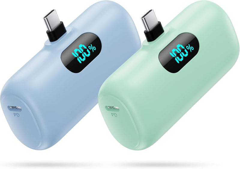 [Paquete de 2] Cargador portátil para iPhone 18\/17\/16\/15, mini c...