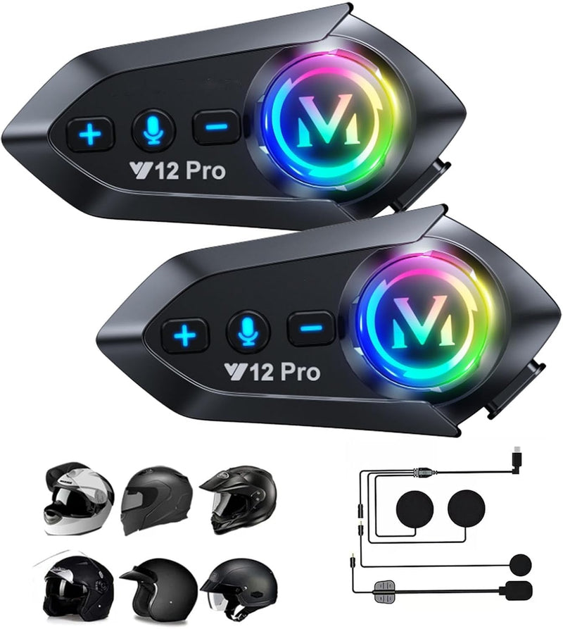 Sistema de comunicación de altavoces de auriculares Bluetooth de |...