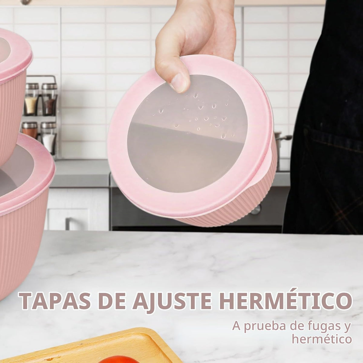 BoxedHome Juego de 4 cuencos para mezclar de 4.97 cuartos de galón...