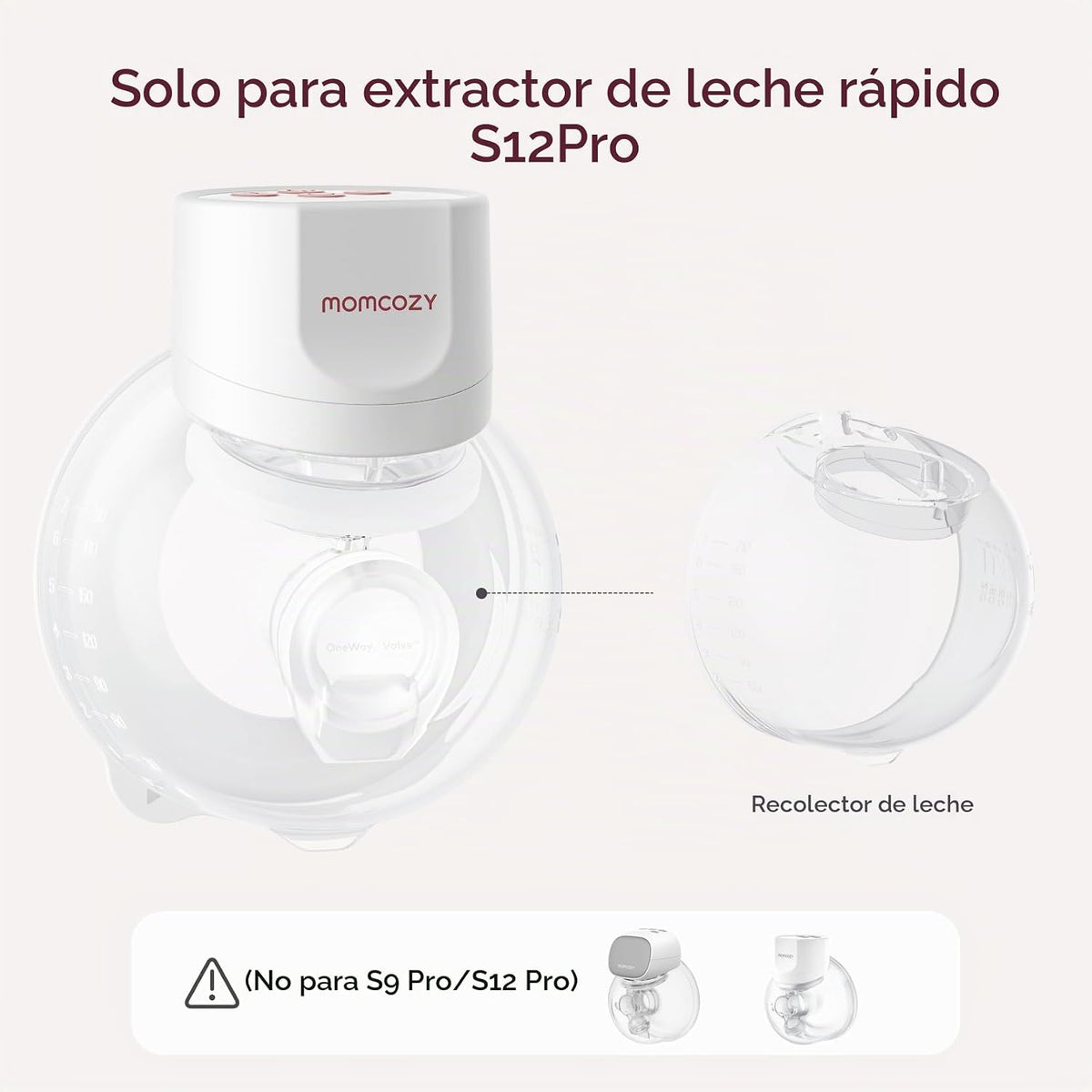 Momcozy S12 Pro Accesorios de reemplazo rápido, recolector de leche...