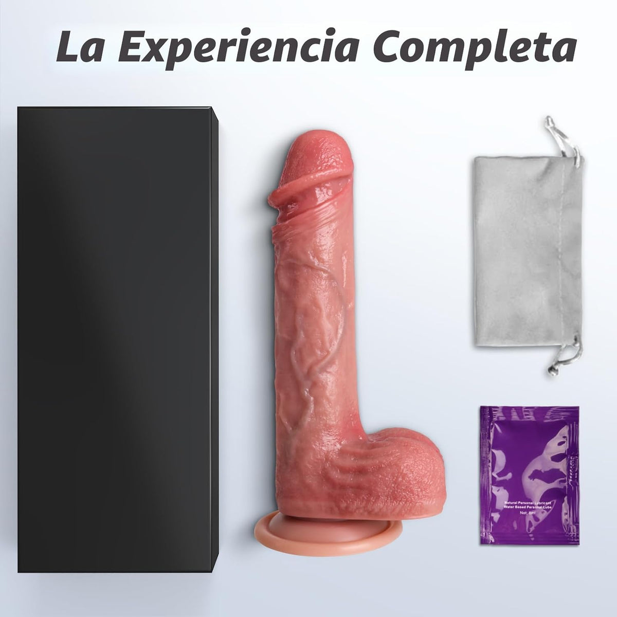 Kstert Consolador de silicona líquida de doble densidad de 8,3 pulg...
