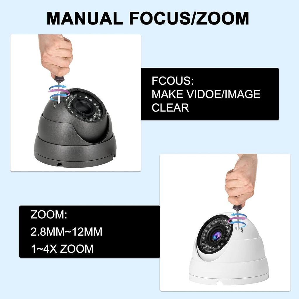 Anpviz Cámara CCTV analógica de 2MP 1080P HD 4-en-1 (TVI\/AHD\/CVI\...