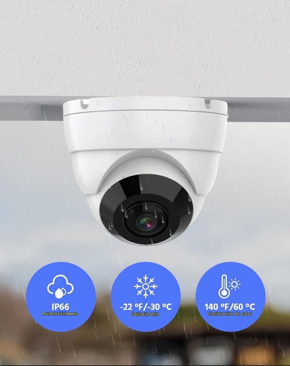Real HD Cámara analógica TVI de 5MP con un amplio ángulo de visión...