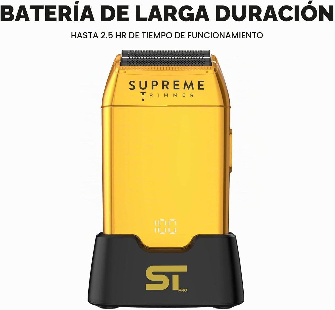 Supreme Trimmer Crunch STF602 - Afeitadora impermeable de doble lám...