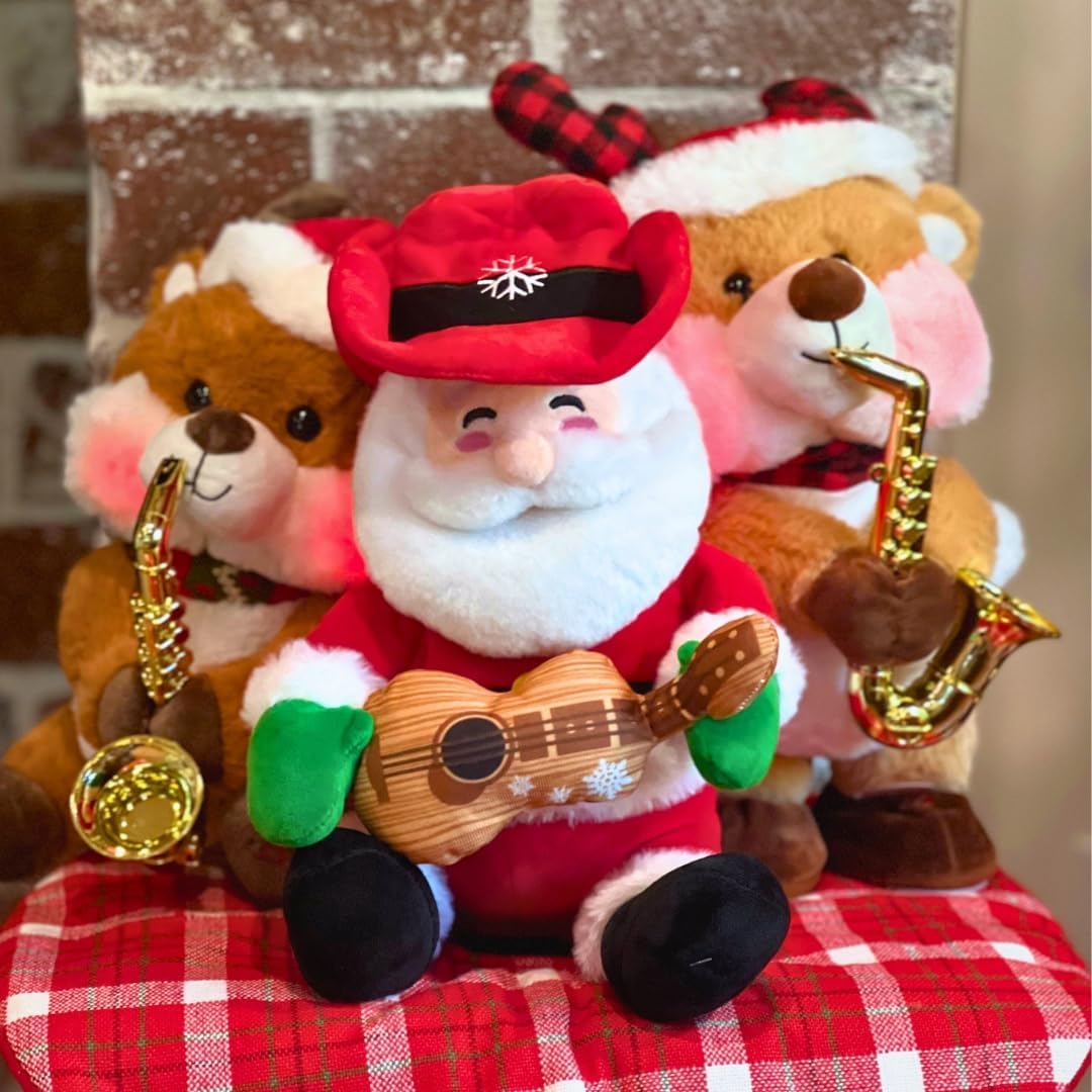 Cuddle Barn - Cowboy Kringle | Juguete de peluche suave de Papá Noe...