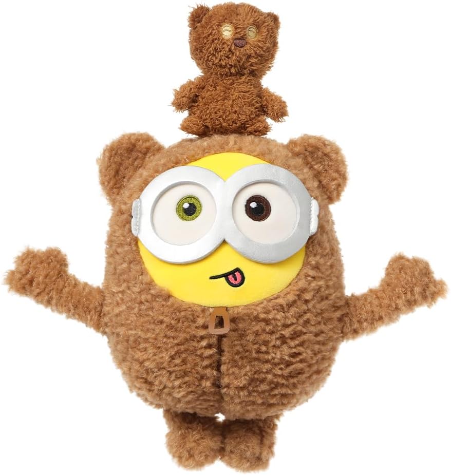 MINISO Juguete de Peluche de Minions Disfraz de Bob+Tim de 11",...