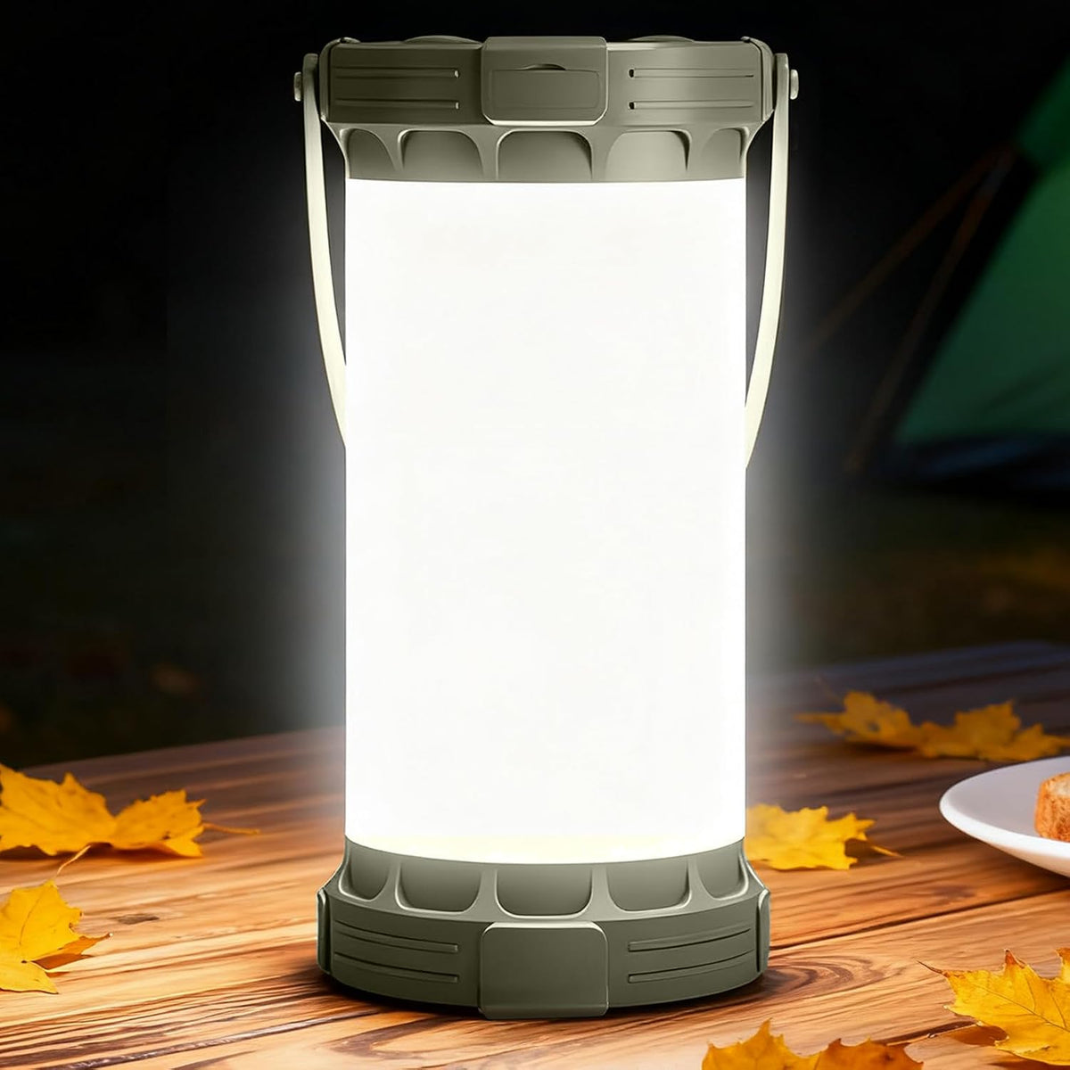 Glocusent Paquete de luces con clip de 5 W, 135 LED, linterna de ca...