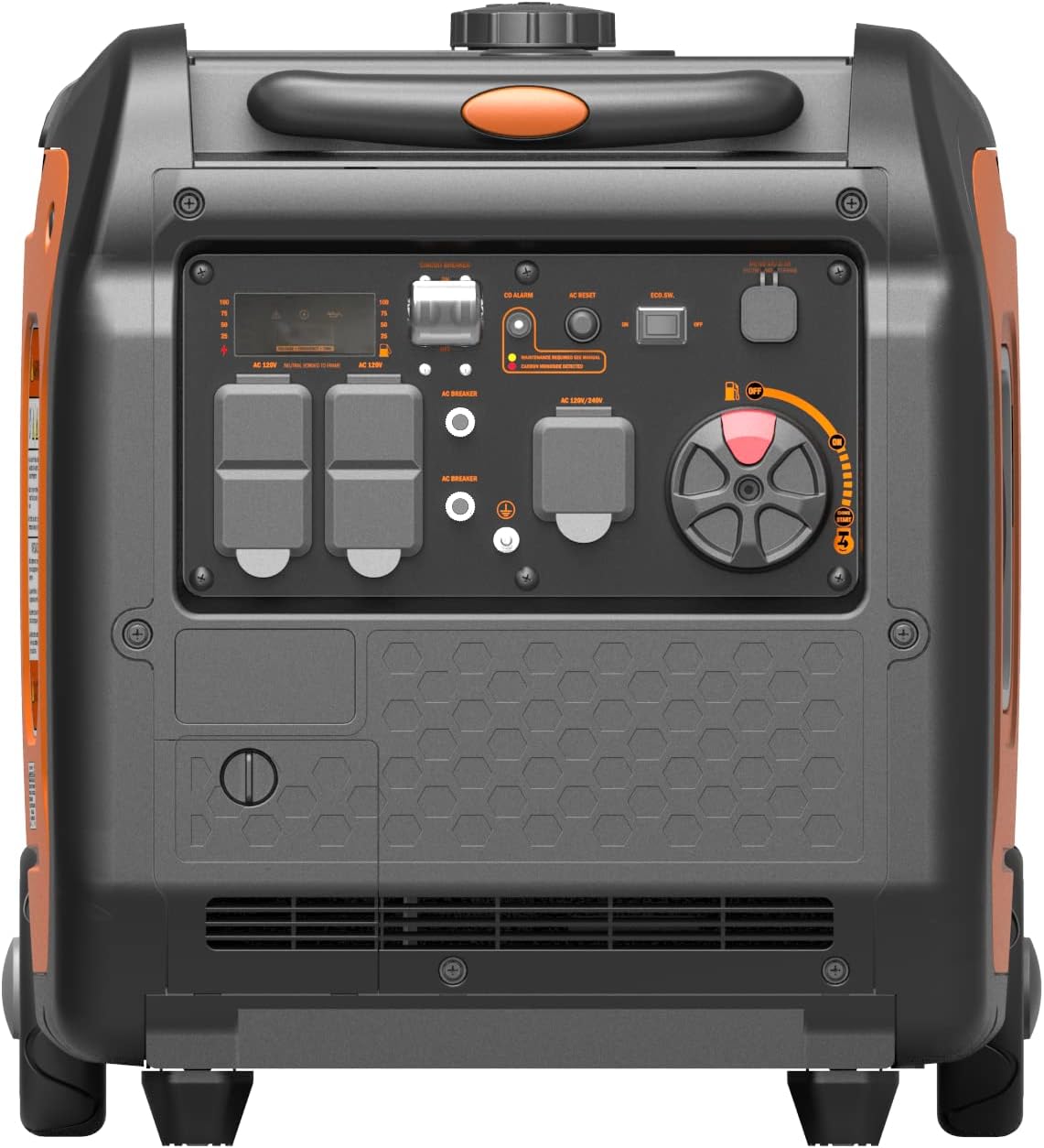 GENMAX Generador portátil, motor de gas ultra silencioso de 5500 W,...