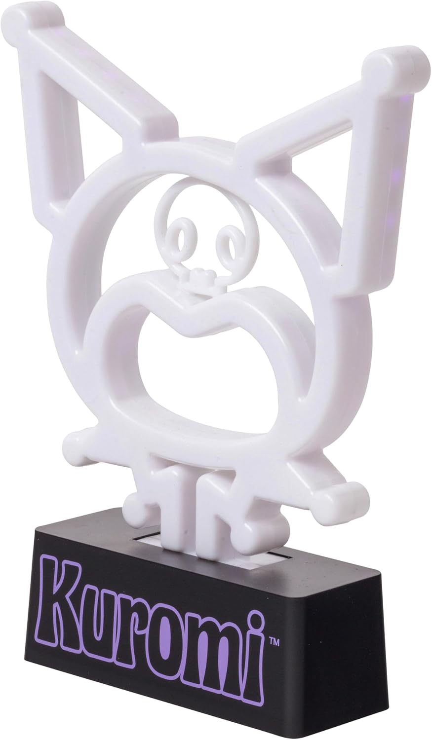 Silver Buffalo Sanrio Hello Kitty Kuromi - Lámpara de luz de neón |...