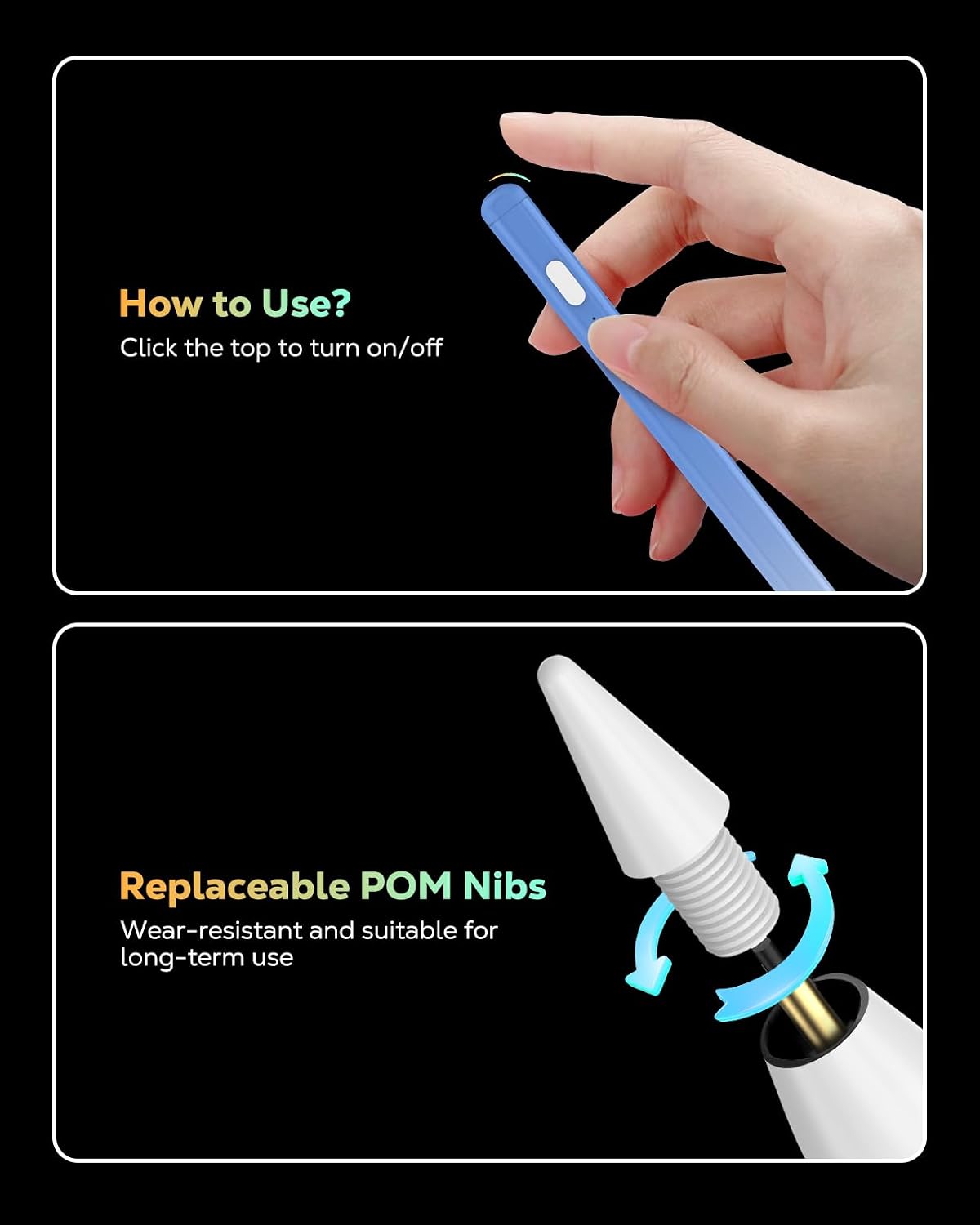 MoKo Lápiz para iPad (A16) 11ª 10ª generación, carga rápida USB-C |...