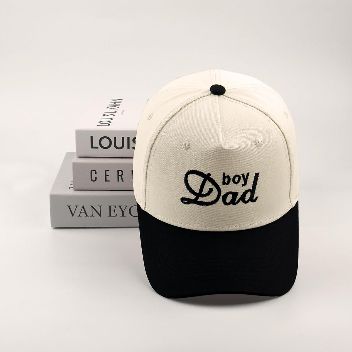DYBICKT Gorra de béisbol bordada de dos tonos para niño, niña, papá...