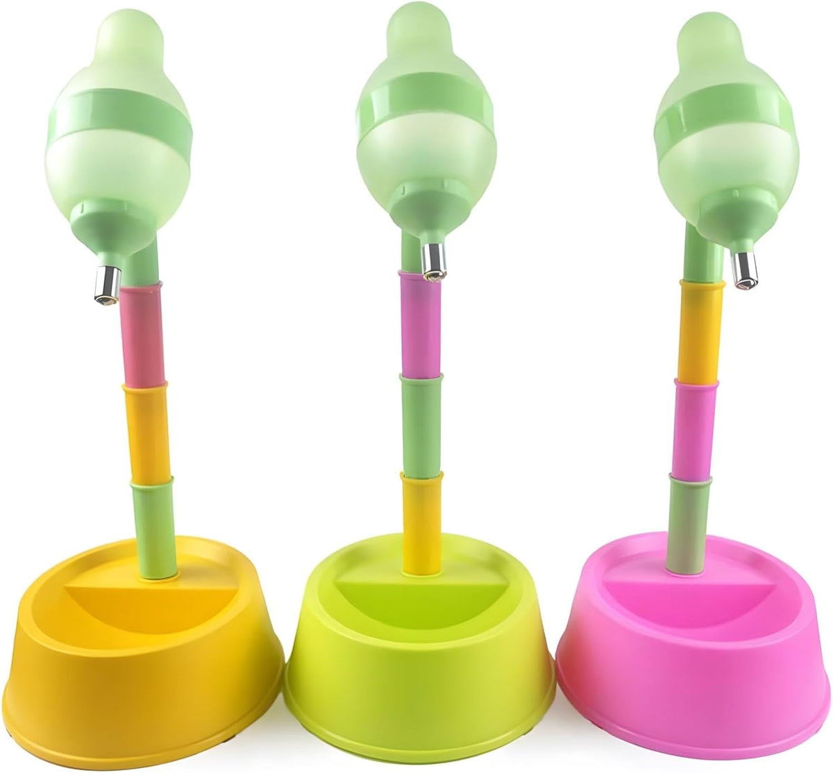 NACOCO Dispensador de agua de pie para mascotas, cuenco de pie para...
