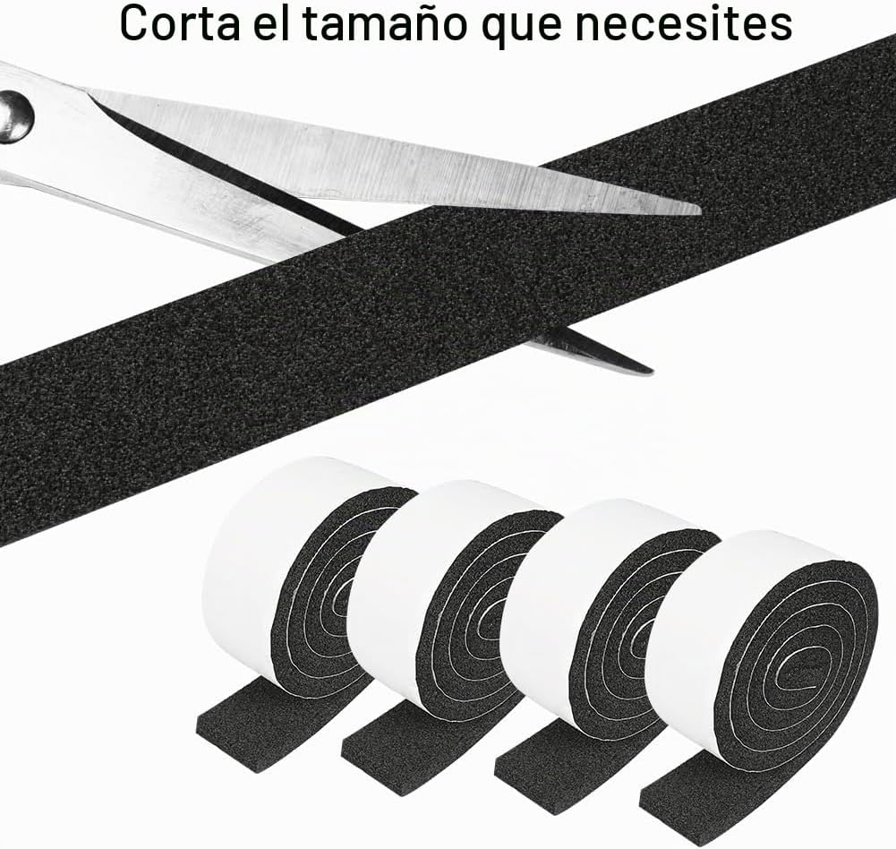 4 rollos de cinta de sellado de espuma de celda abierta de 2 pulgad...
