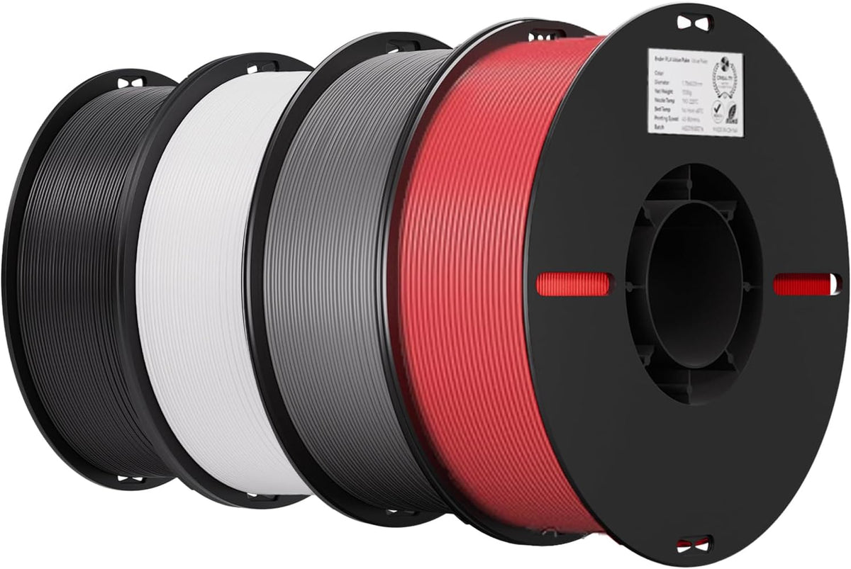 Creality Paquete de 4 filamentos PLA de 1.75mm para impresión 3D co...