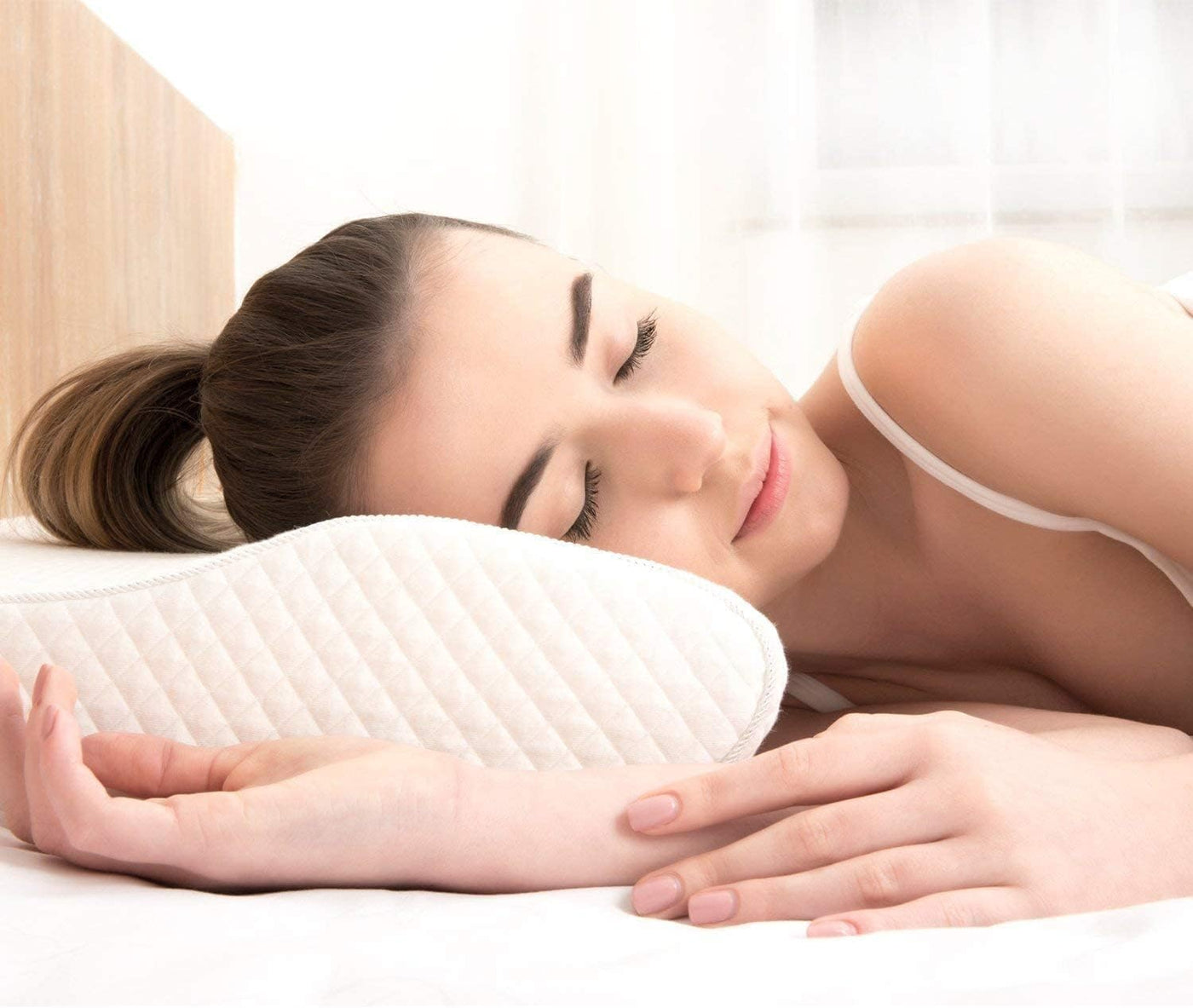 EPABO - Almohada ortopédica de espuma viscoelástica para dormir, al...