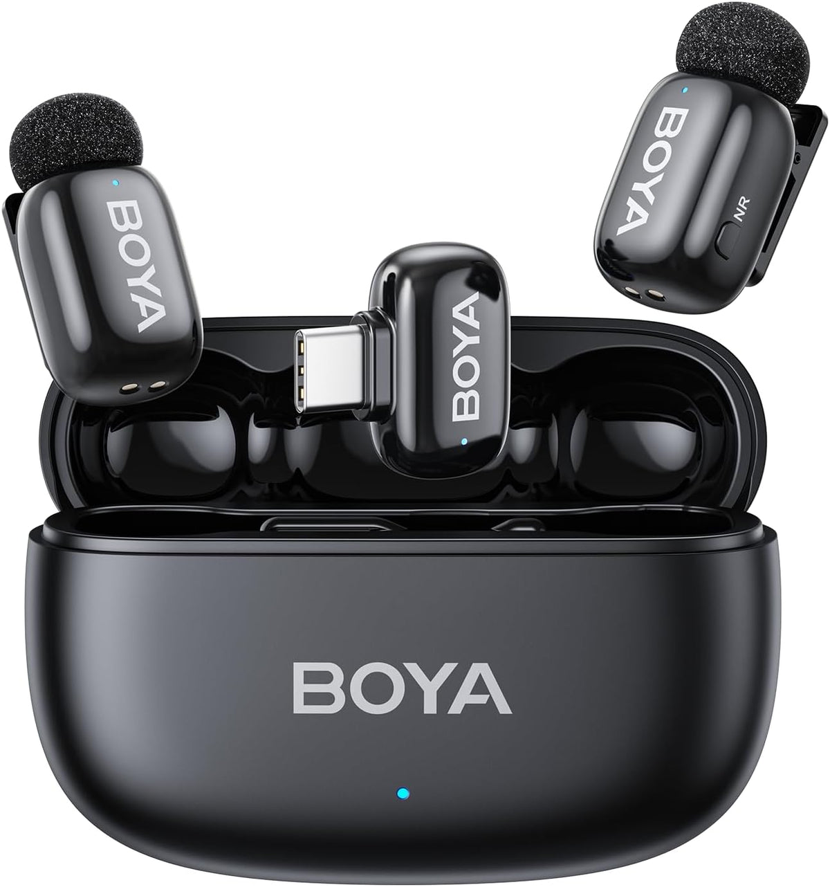 BOYA Mini 2 Micrófono Lavalier Inalámbrico para iPhone 15\/16\/17 y...