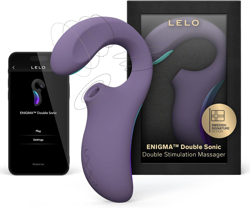 LELO Enigma Doble - Masajeador doble sónico femenino de triple esti...