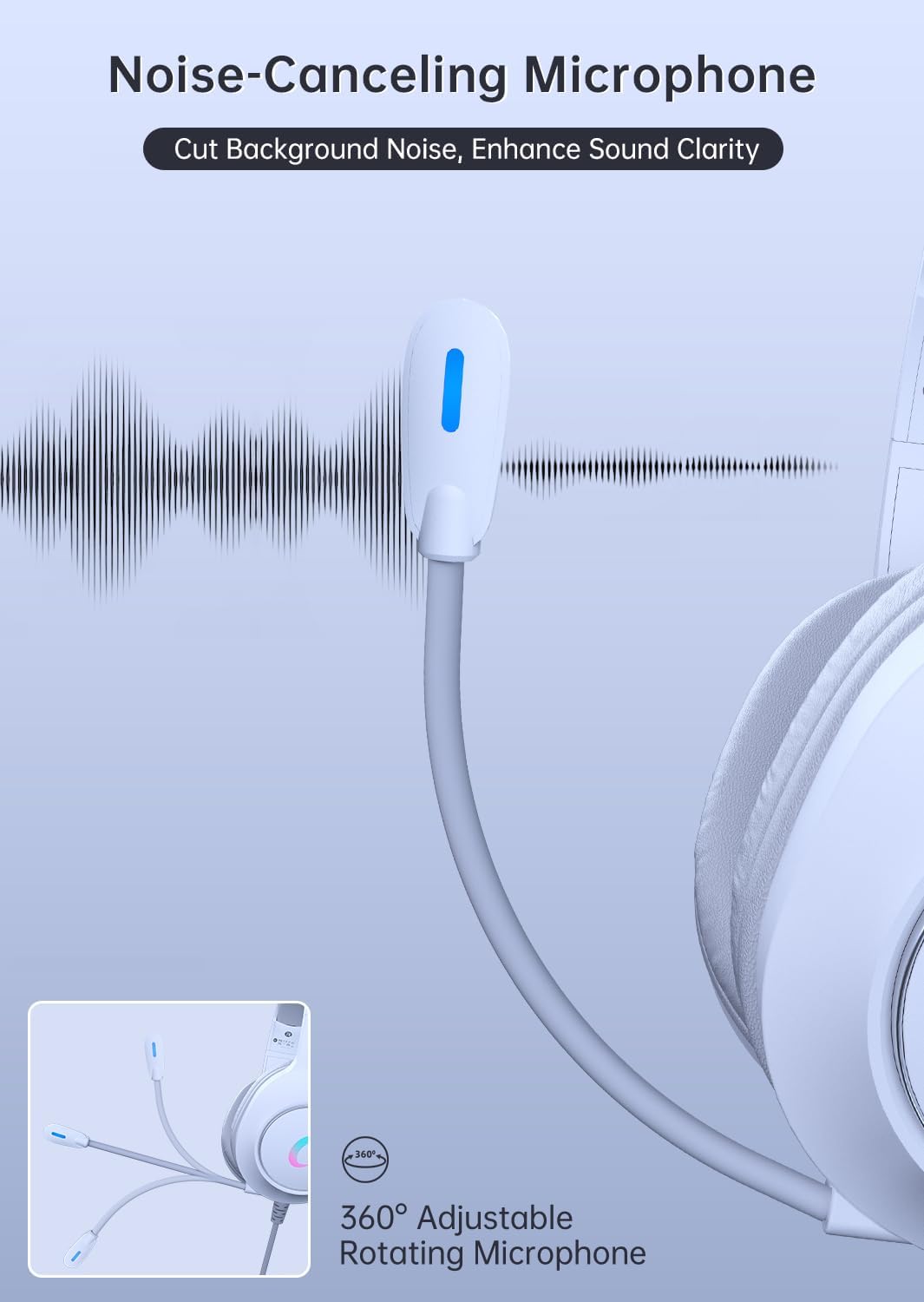 Syndesmos CM7002 Auriculares con cable para juegos para PC, PS5, Xb...