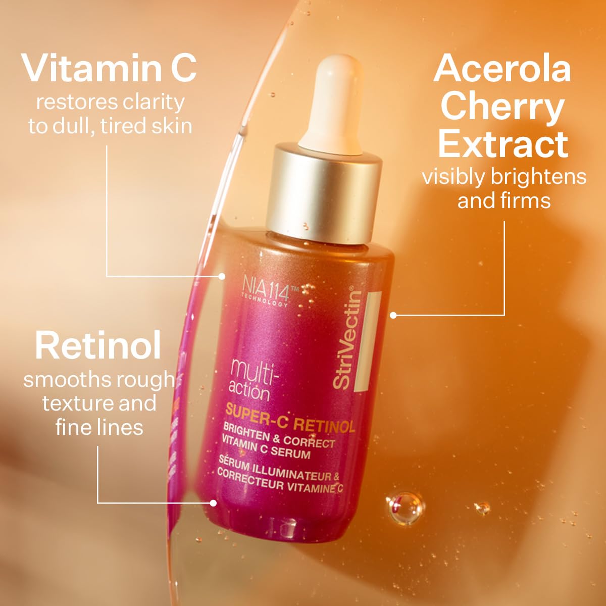 StriVectin Multi Action Super C Retinol Suero Iluminador y Corrector